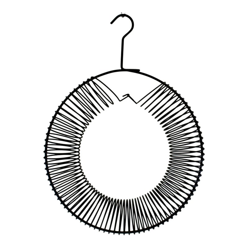 Songbird Essentials Whole Peanut Black Wreath Feeder for Squirrels and Blue Jays - Image 1